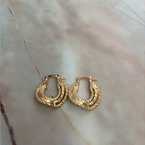 Elegant Gold Hoop Earrings